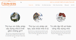 Desktop Screenshot of giayphepxaydung.com